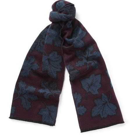 burberry prorsum leaf design scarf